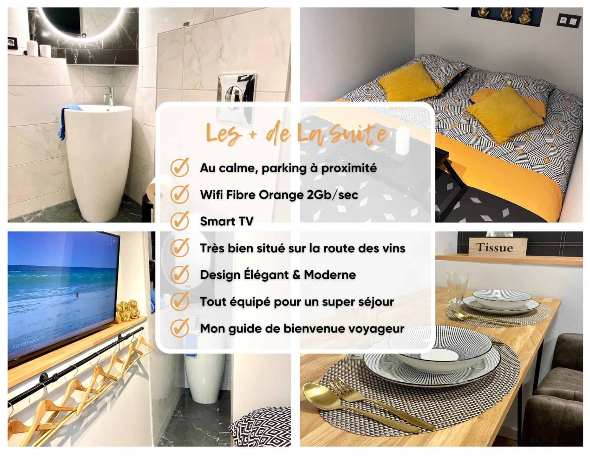✧ La Suite ✧ Studio De Charme Route Des Vins كينتزهيم المظهر الخارجي الصورة